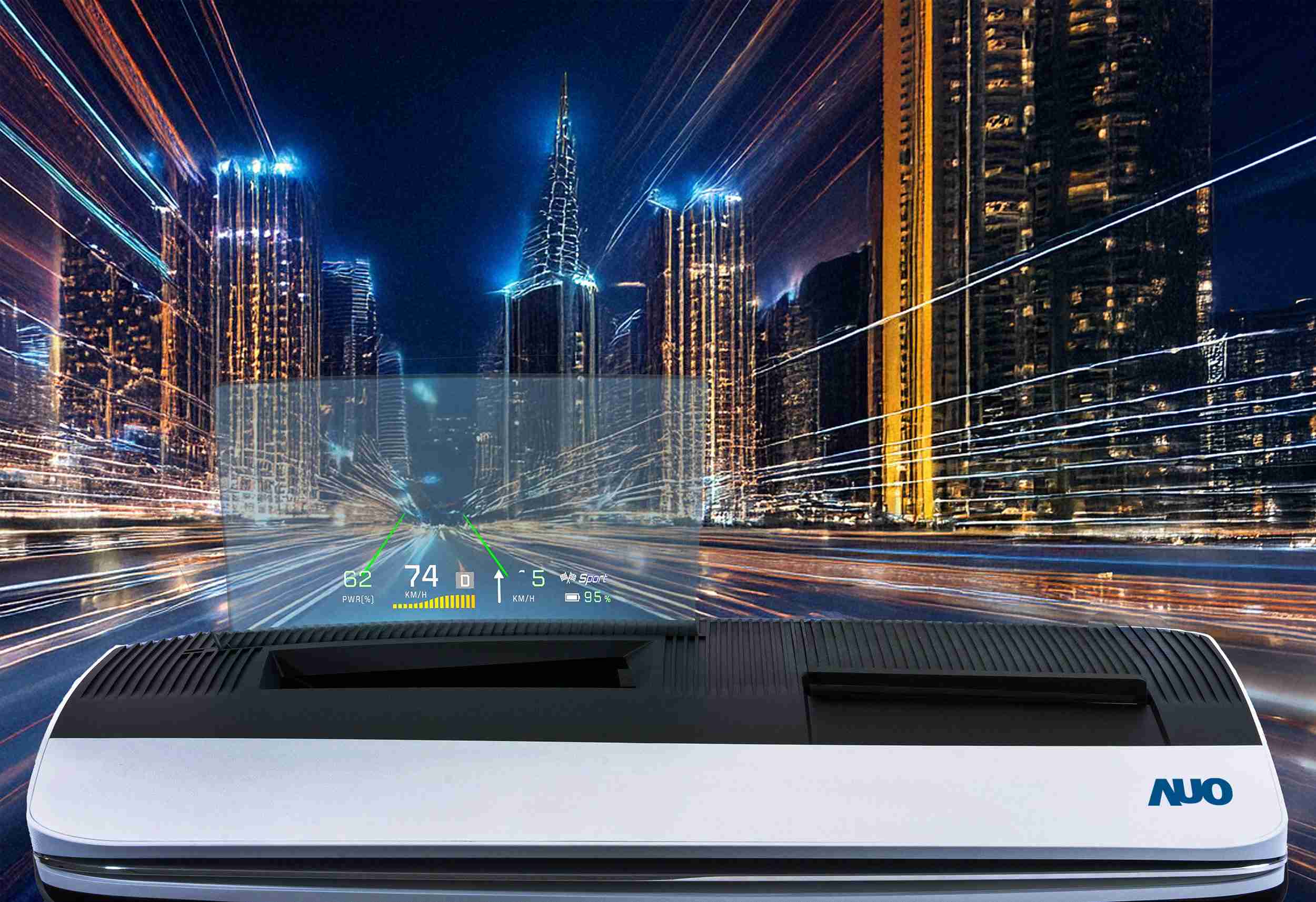 尊龙集团推出13吋Micro LED抬头显示器，，提供高入眼亮度、、、、高色彩饱和度的显示质量，，在阳光下或黑暗中都清晰可见，，并利用Micro LED模块体积小的优势，，解决车用空间有限的痛点